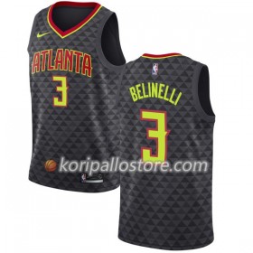Atlanta Hawks Marco Belinelli 3 Nike 2017-18 Musta Miesten Pelipaidat Swingman 